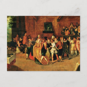 Cartão Postal Bola durante o reinado de Henri III, 1574-1623