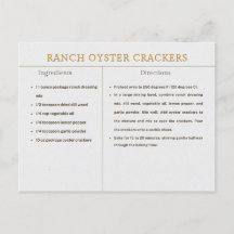 Bolachas de Ostra Ranch Recebem Comida de Ação de