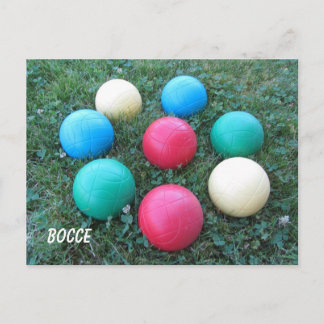 Cartão Postal Bolas de Bocha