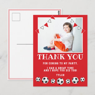 Cartão Postal Bolas de Futebol Foto Esportiva de Aniversário Obr