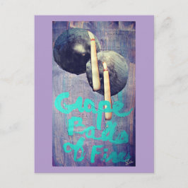 Cartão Postal Bolas de Uvas de Colagem de Fogo