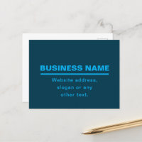 Bold Modern Business Name Modelo | Azul