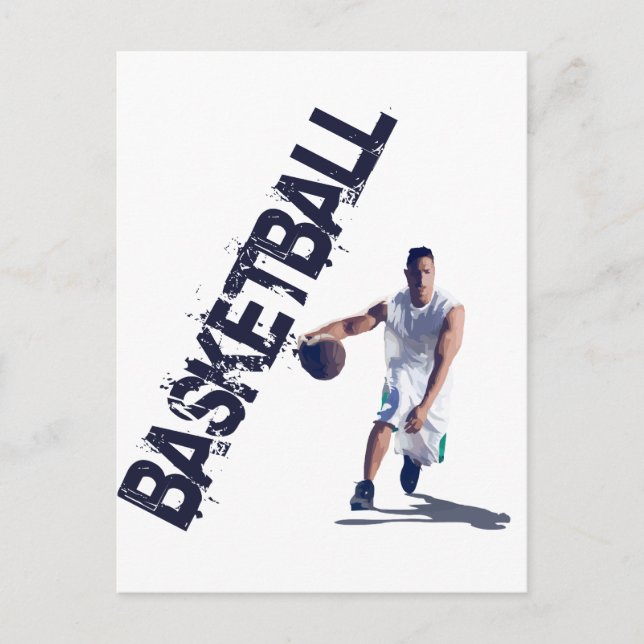 Cartão Postal Bolha de Basquete (Frente)