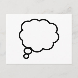 Cartão Postal Bolha de Pensamento
