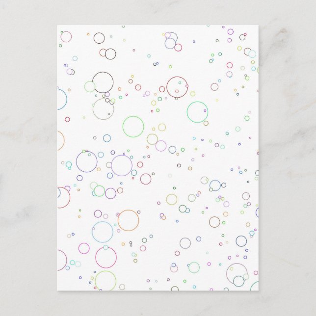 Cartão Postal Bolhas (Frente)