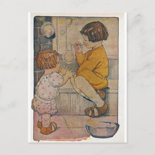 Cartão Postal Bolhas de Brilho (Frente)