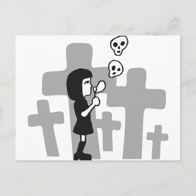 Cartão Postal bolhas de crânio (Frente)