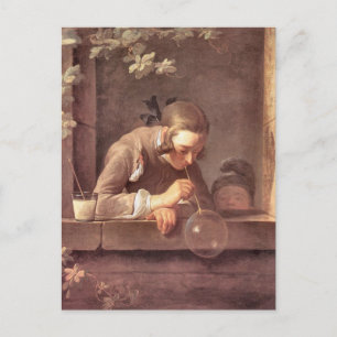 Cartão postal Bolhas de Sabão de Jean Baptiste Cha