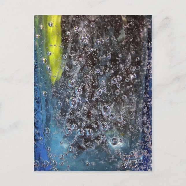 Cartão postal Bolhas no Vidro (Frente)