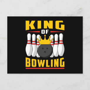 Cartão Postal Boliche Bowler Sport Strike Team Bowl Engraçado Gi
