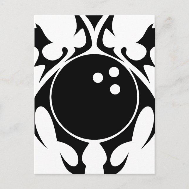 Cartão Postal boliches. tribal. (Frente)