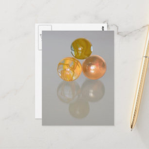 Cartão postal - bolinhas de gude laranjas