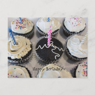 Cartão Postal Bolinhos de Aniversário