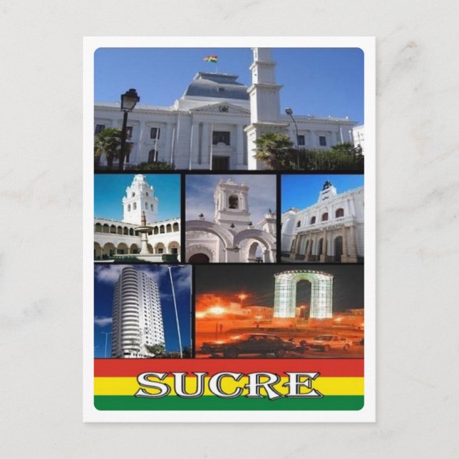 Cartão Postal Bolívia - Sucre - Mosaico - (Frente)