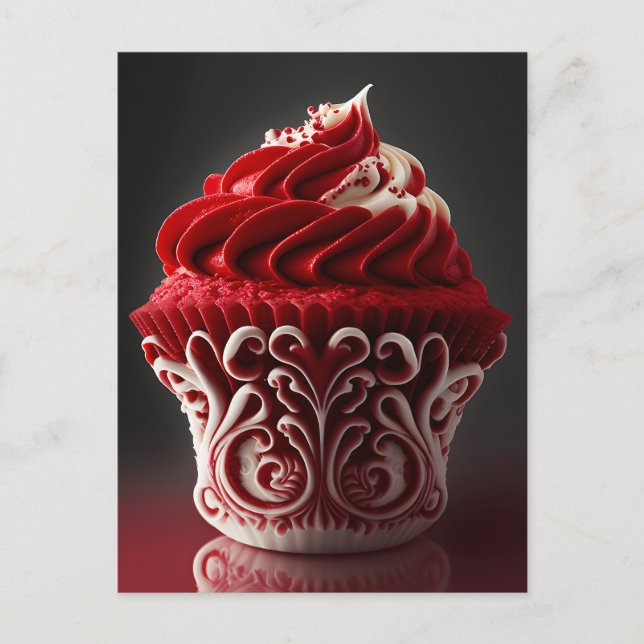 Cartão Postal Bolo de Casamento Elegante (Frente)