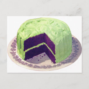 Cartão Postal Bolo de Chocolate 1951