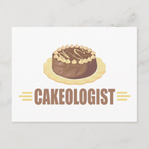 Cartão Postal Bolo de Chocolate Engraçado
