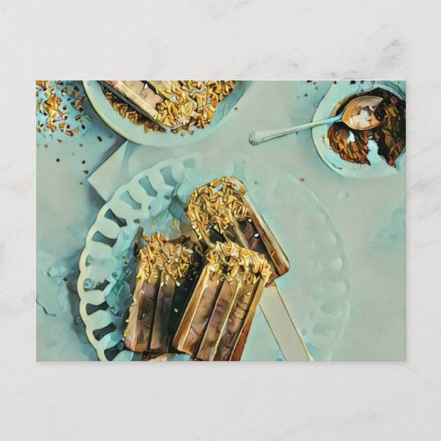 Cartão Postal Bolo de sorvete (Frente)