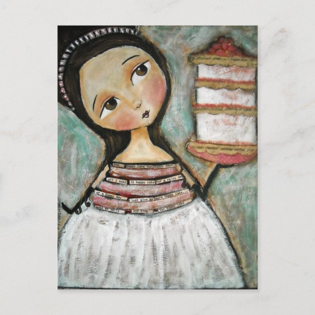 Cartão Postal Bolo Feliz (Frente)