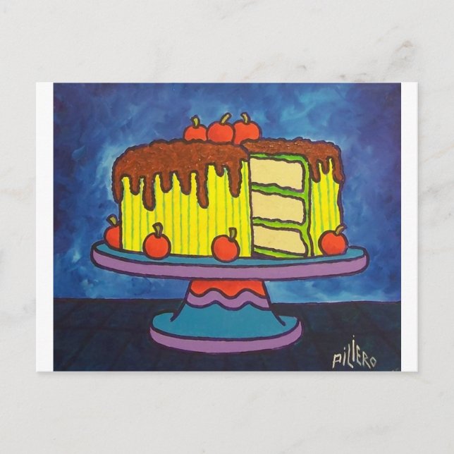 Cartão Postal Bolo Feliz (Frente)