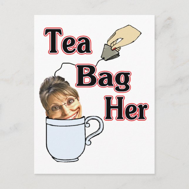 Cartão Postal bolsa de chá (Frente)