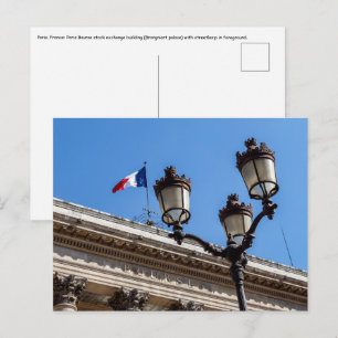 Cartão Postal Bolsa de Valores de Paris - França