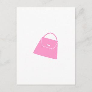 Cartão Postal Bolsa Rosa