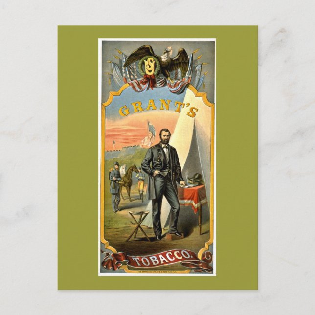 Cartão Postal Bolsas Cigarro e vintage 1874 (Frente)