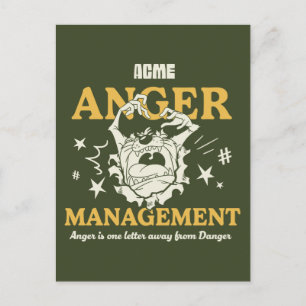 Cartão Postal BOLSAS DE CARRO™  TAZ™ ACME Anger Management