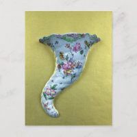 Bolso de parede de Worcester cornucopia, c.1760