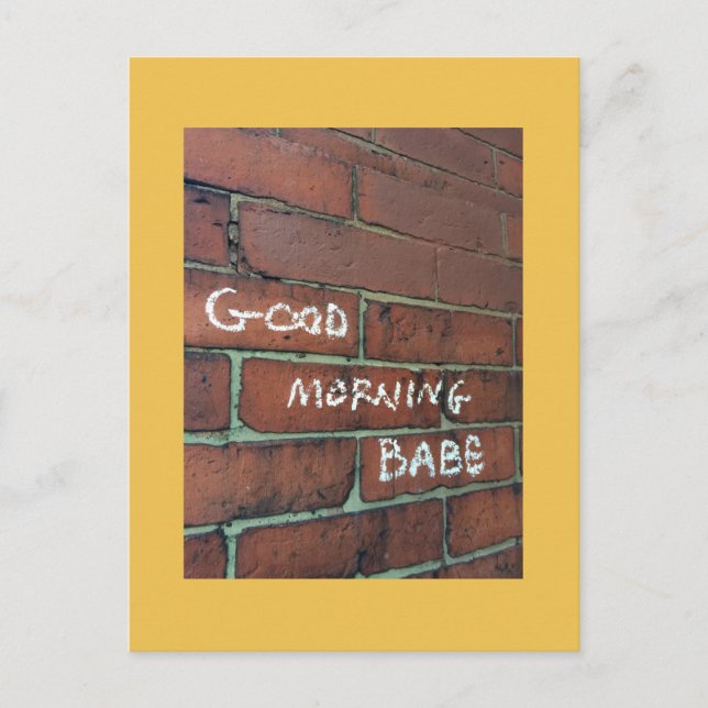 Cartão Postal Bom dia, querida. (Frente)