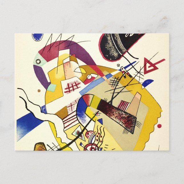 Cartão Postal Bom humor, 1923 por Wassily Kandinsky (Frente)