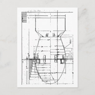 Cartão Postal Bomba atômica do homem gordo