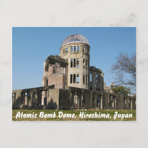 Cartão Postal Bomba Atômica Dome, Hiroshima, Japão