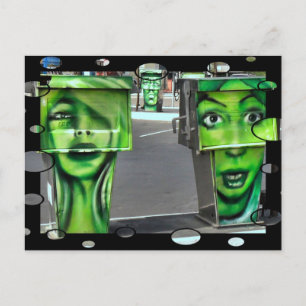 Cartão Postal Bombas de Gasps