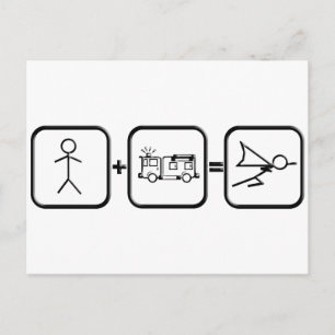 Cartão Postal Bombeiro Herói