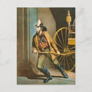 Cartão Postal Bombeiro vitoriano 2 "O Bombeiro Americano"