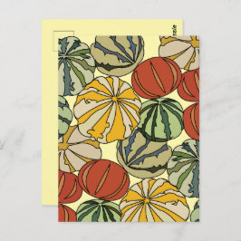 Cartão Postal Bombeiros Coloridos de outono