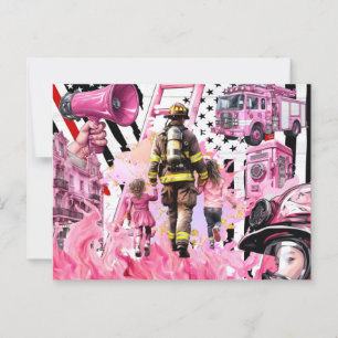 Cartão Postal Bombeiros dos EUA orgulhosos da colheita americana