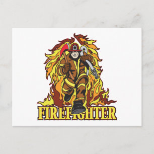 Cartão Postal Bombeiros fugitivos