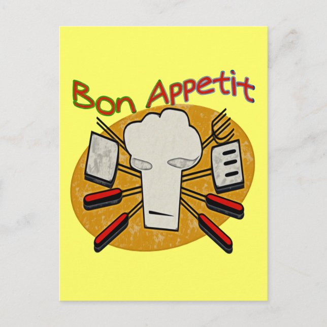 Cartão Postal Bon Appetit (Frente)