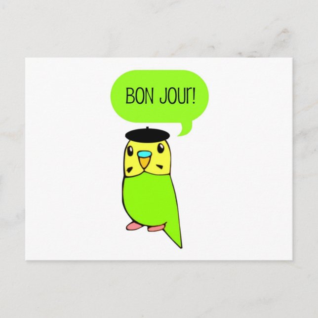 Cartão Postal Bon Jour! (Frente)