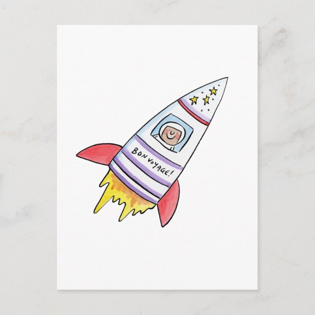 Cartão Postal Bon Voyage (Frente)