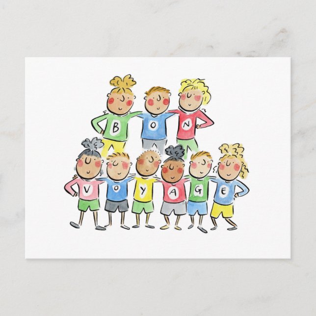 Cartão Postal Bon Voyage (Frente)