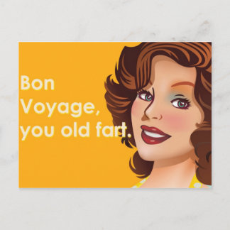 Cartão Postal Bon Voyage Old Fart