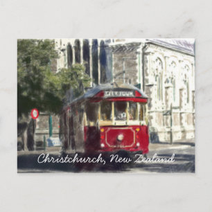 Cartão Postal Bonde de Christchurch