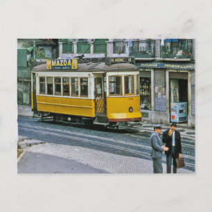 Cartão Postal Bonde de Lisboa na Rua Child of God, 1967