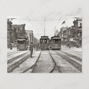 Cartão Postal Bonde de Nova Orleans, 1907