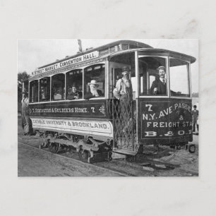 Cartão Postal Bonde em Washington D.C., 1890