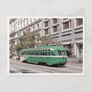 Cartão Postal Bonde Retro da San Francisco Market Street